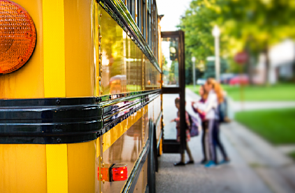 School Bus Rear View